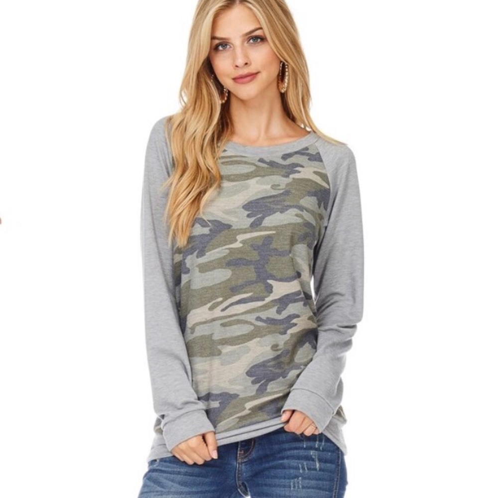 Camo French terry sweatshirt 🇺🇸 - Picture 2 of 8